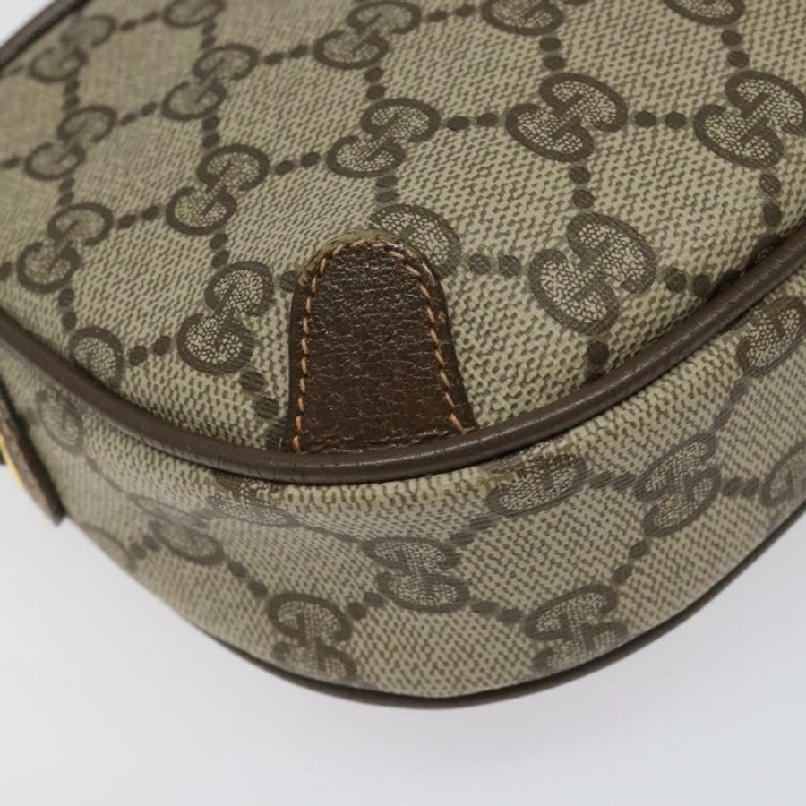 【日本直送】GUCCI GG Supreme Web Sherry Line 單肩包 PVC 米色 紅色 綠色 正品 100756-14