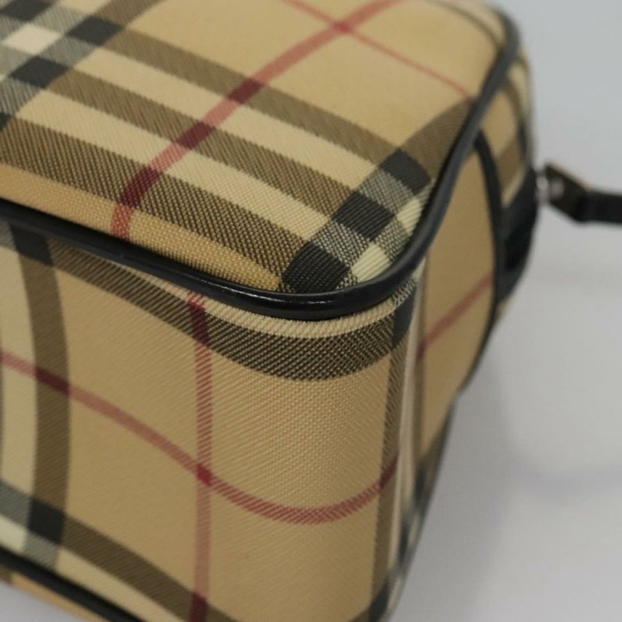 【日本直送】BURBERRY Nova 格紋手提包 PVC 米色 正品 BD255-13