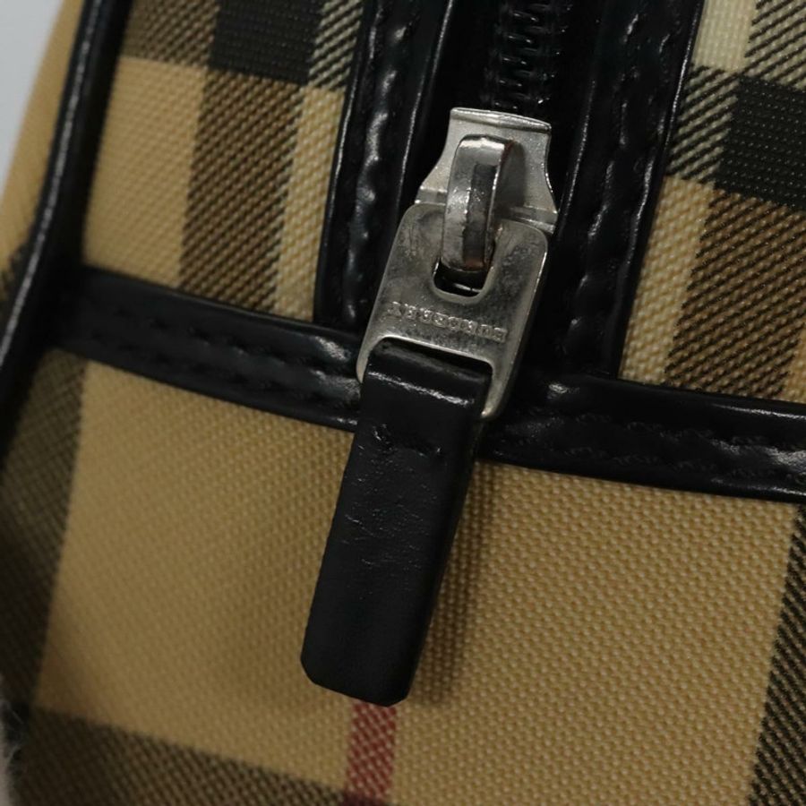 【日本直送】BURBERRY Nova 格紋手提包 PVC 米色 正品 BD255-16