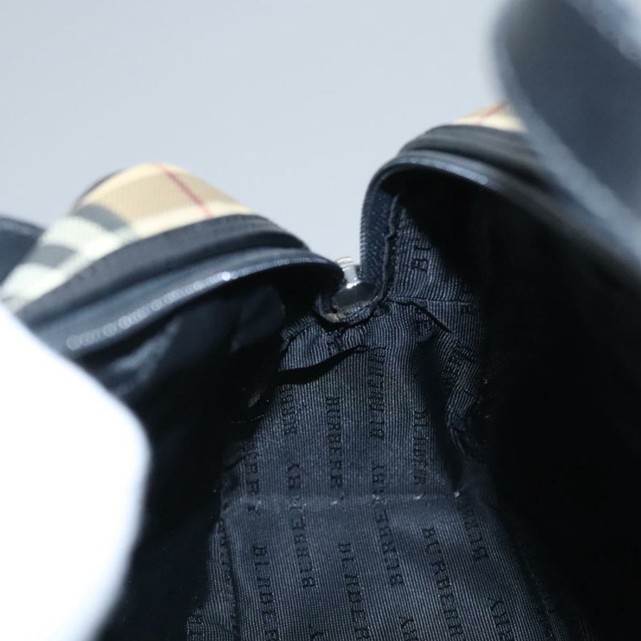【日本直送】BURBERRY Nova 格紋手提包 PVC 米色 正品 BD255-17