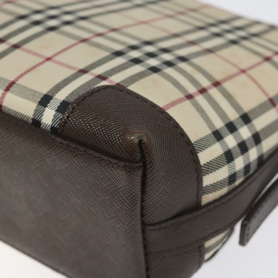 【日本直送】BURBERRY Nova 格紋帆布單肩包 米色 銀色 正品 BD069-14