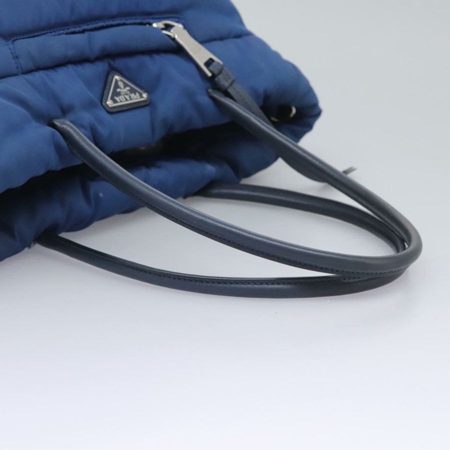 【日本直送】PRADA 尼龍手提包 2way 藍色銀色 正品 BD054-6