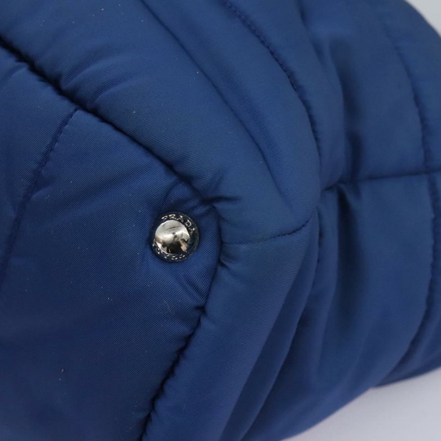 【日本直送】PRADA 尼龍手提包 2way 藍色銀色 正品 BD054-16