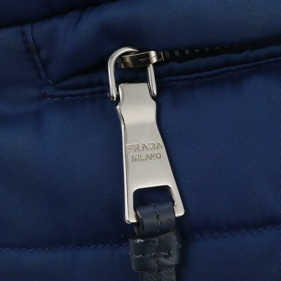 【日本直送】PRADA 尼龍手提包 2way 藍色銀色 正品 BD054-19
