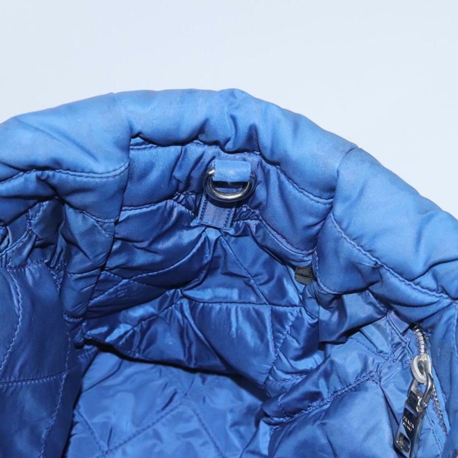 【日本直送】PRADA 尼龍手提包 2way 藍色銀色 正品 BD054-22