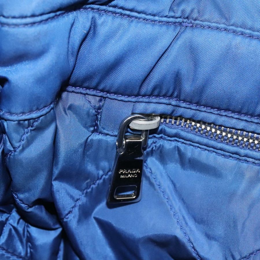 【日本直送】PRADA 尼龍手提包 2way 藍色銀色 正品 BD054-24