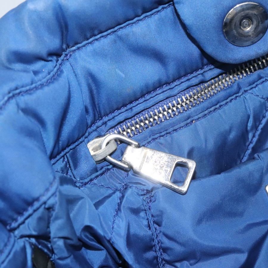 【日本直送】PRADA 尼龍手提包 2way 藍色銀色 正品 BD054-26