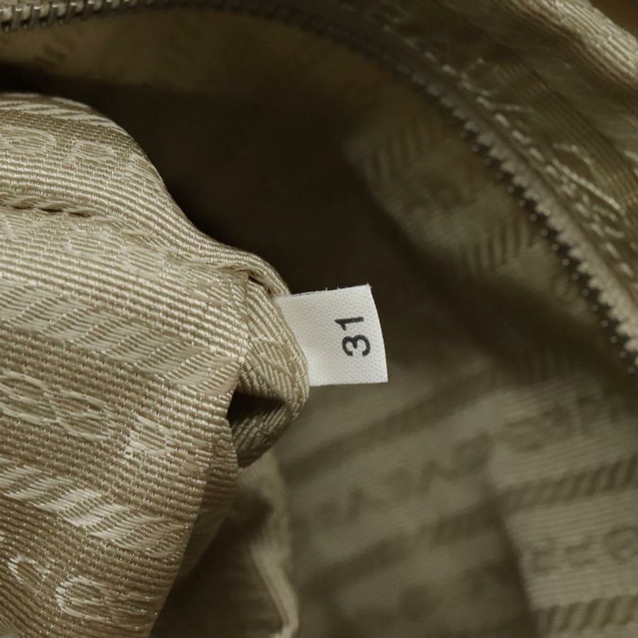 【日本直送】PRADA 尼龍米色銀色單肩包 正品 ac3661-10