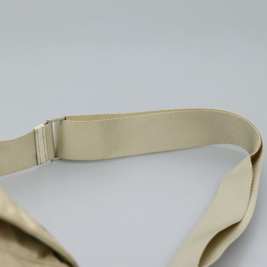 【日本直送】PRADA 尼龍米色銀色單肩包 正品 ac3661-13