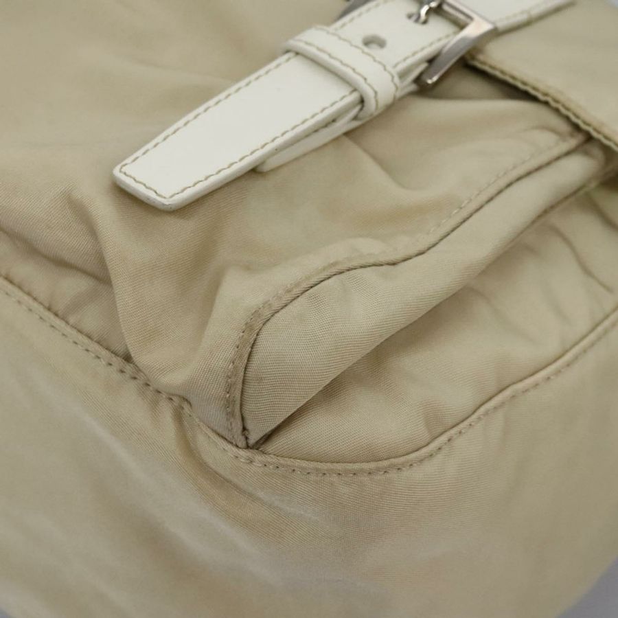 【日本直送】PRADA 尼龍米色銀色單肩包 正品 ac3661-15