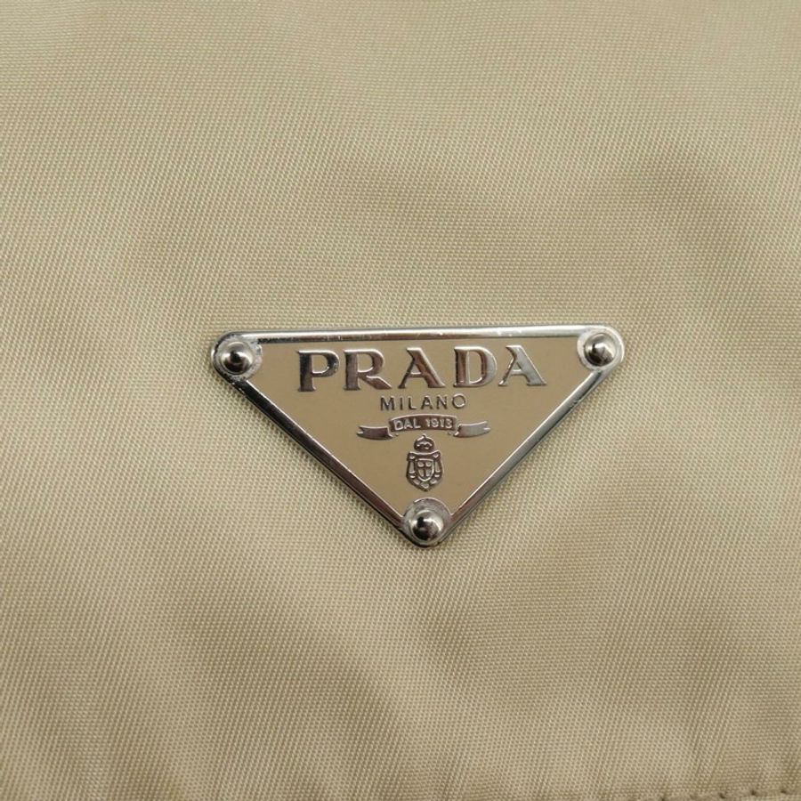 【日本直送】PRADA 尼龍米色銀色單肩包 正品 ac3661-19