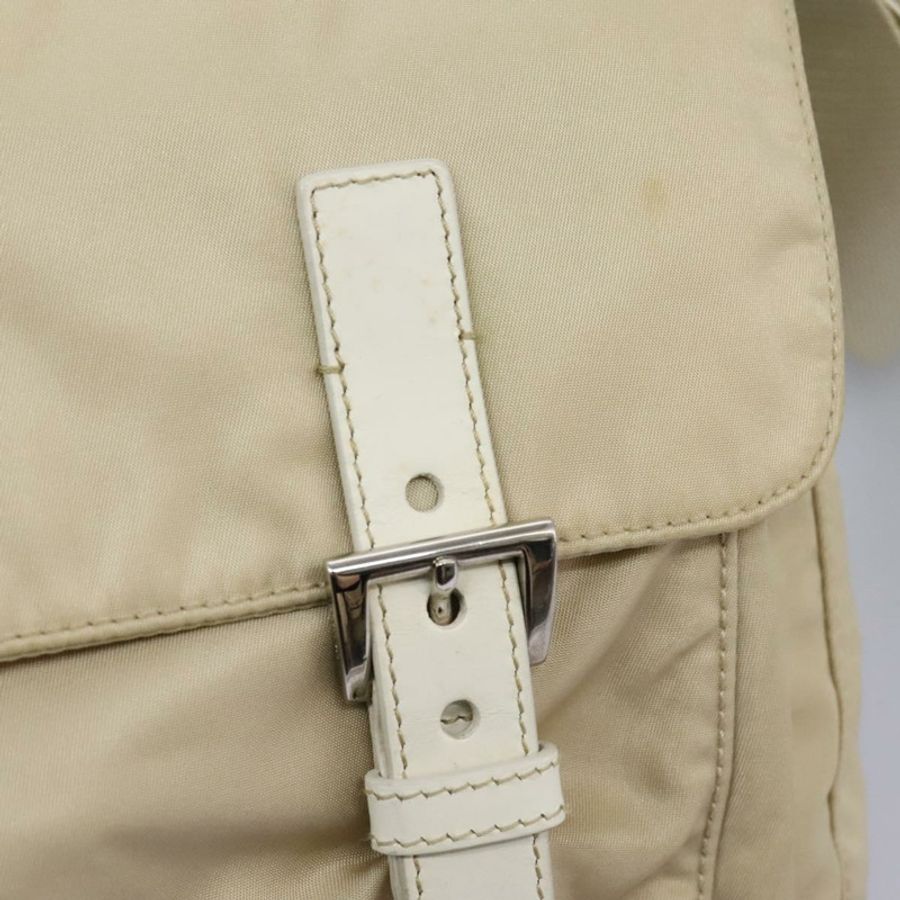 【日本直送】PRADA 尼龍米色銀色單肩包 正品 ac3661-20