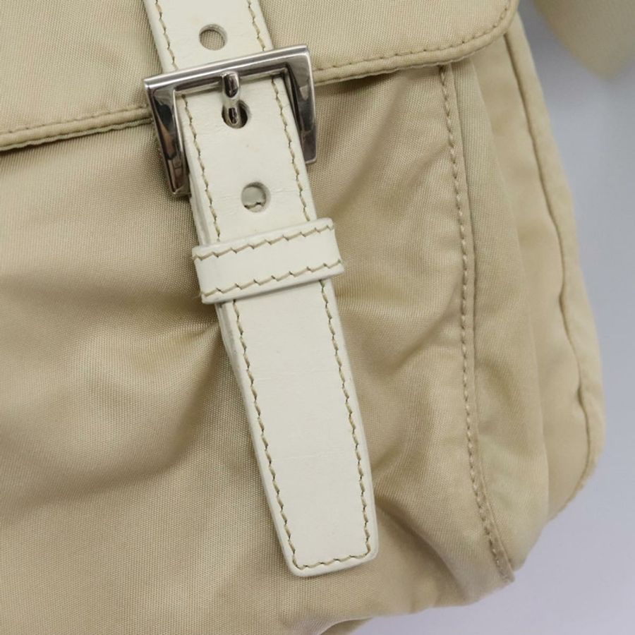 【日本直送】PRADA 尼龍米色銀色單肩包 正品 ac3661-21