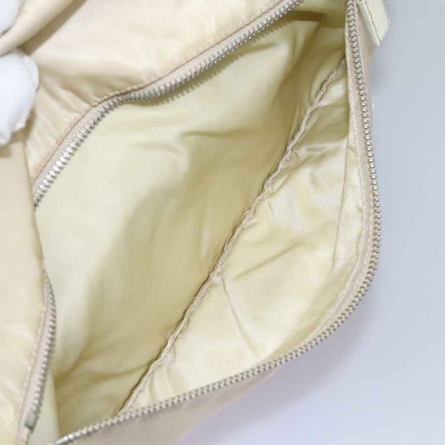 【日本直送】PRADA 尼龍米色銀色單肩包 正品 ac3661-23