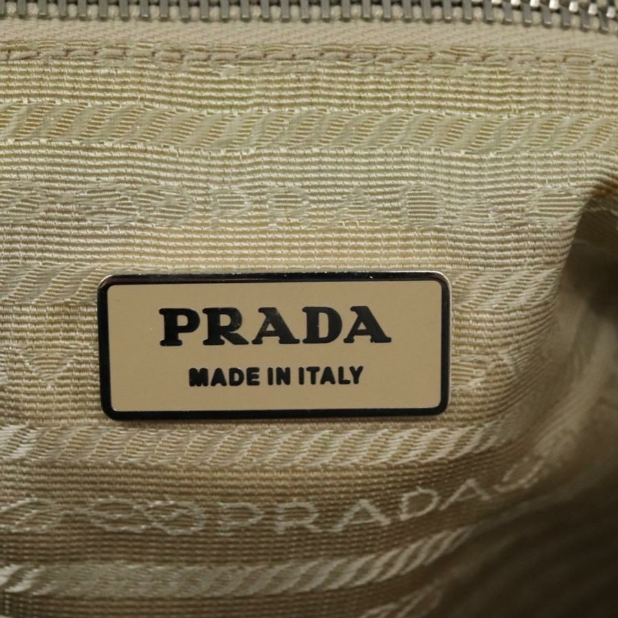 【日本直送】PRADA 尼龍米色銀色單肩包 正品 ac3661-27