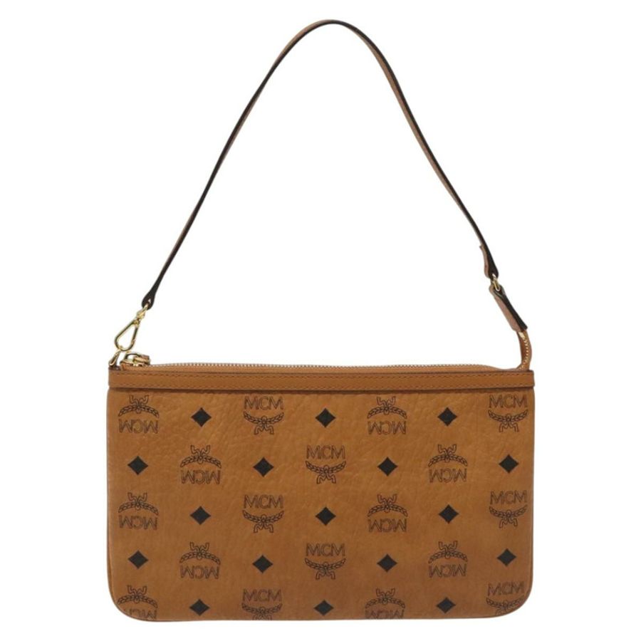 【日本直送】MCM Vicetos Logoogram 配件包 PVC 棕色 正品 MY027-12