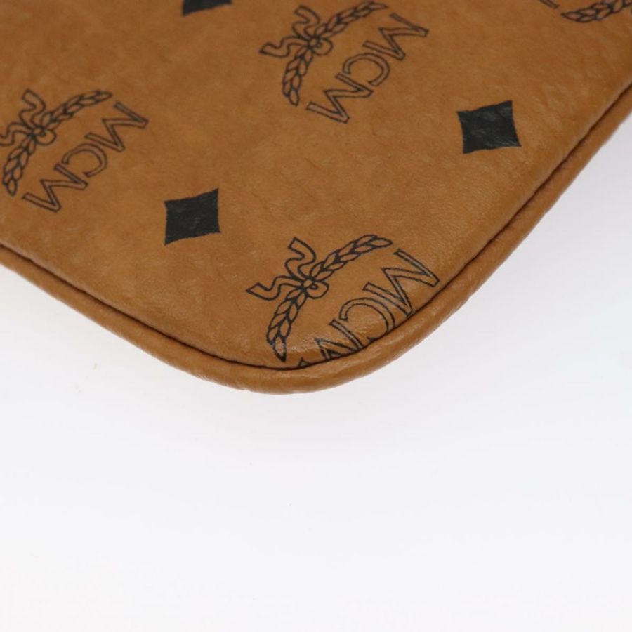 【日本直送】MCM Vicetos Logoogram 配件包 PVC 棕色 正品 MY027-13
