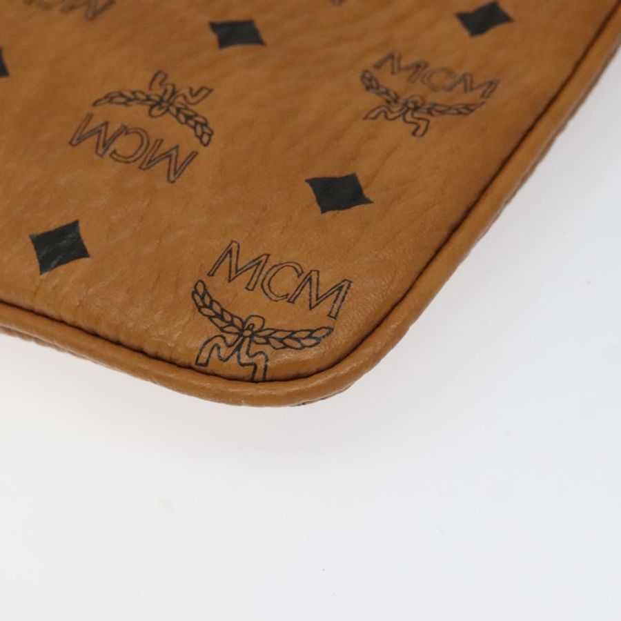 【日本直送】MCM Vicetos Logoogram 配件包 PVC 棕色 正品 MY027-14