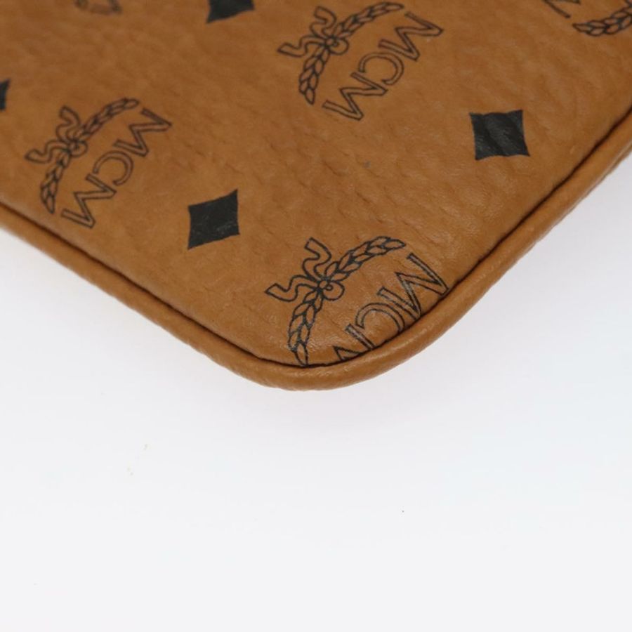 【日本直送】MCM Vicetos Logoogram 配件包 PVC 棕色 正品 MY027-15