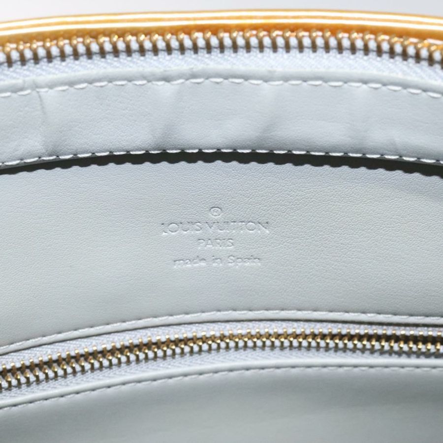 【日本直送】路易威登 Monogram Vernis Houston 手提包 灰色 M91053 LV Auth bs22716-17