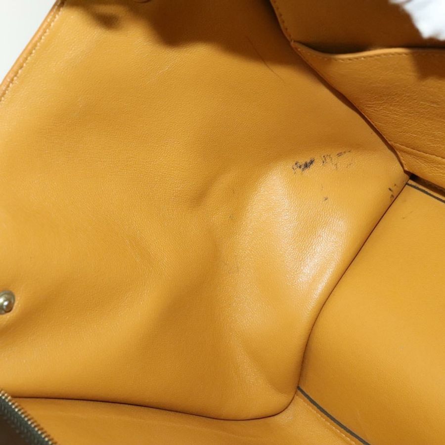 【日本直送】CELINE Trapeze 手提包 皮革 2way 海軍藍 金色 Auth BA400-10