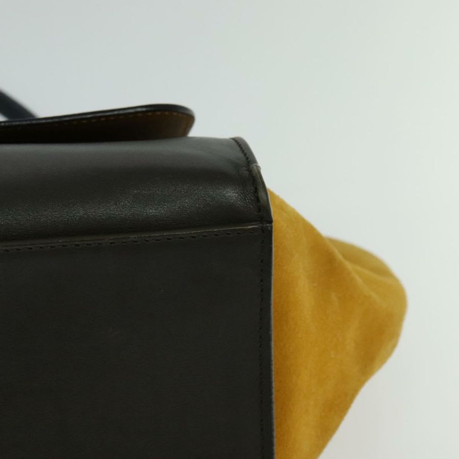 【日本直送】CELINE Trapeze 手提包 皮革 2way 海軍藍 金色 Auth BA400-14