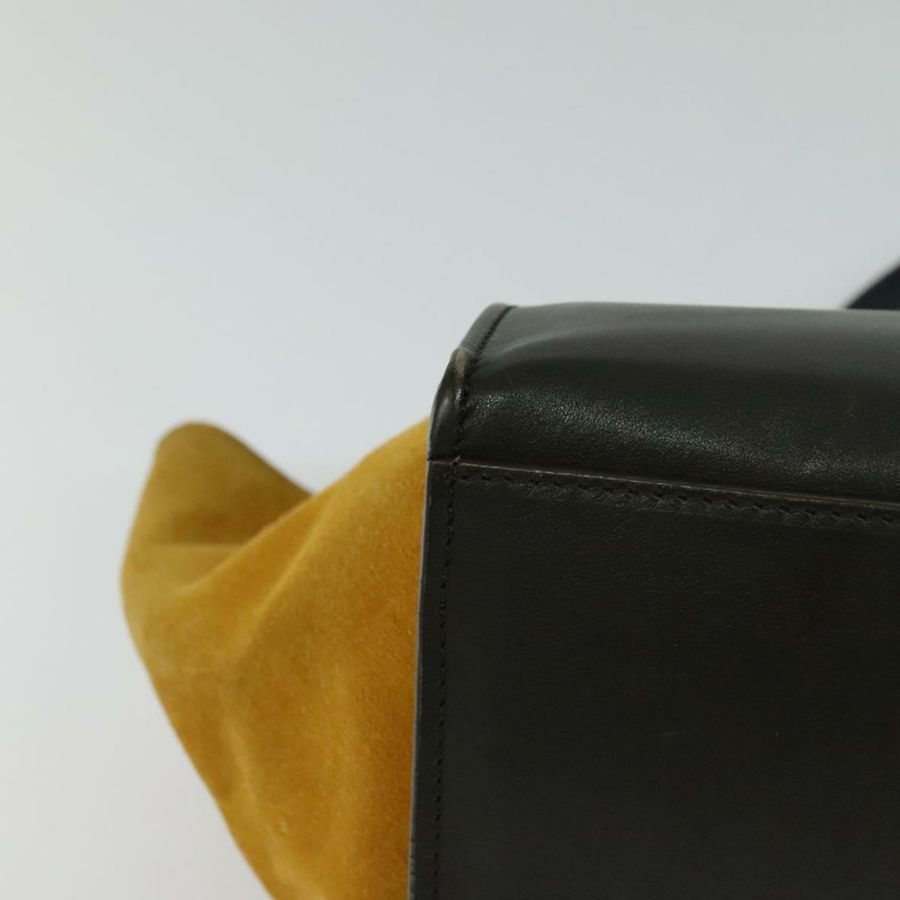 【日本直送】CELINE Trapeze 手提包 皮革 2way 海軍藍 金色 Auth BA400-15