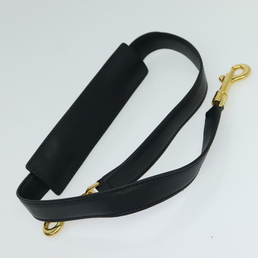 【日本直送】CELINE Trapeze 手提包 皮革 2way 海軍藍 金色 Auth BA400-23