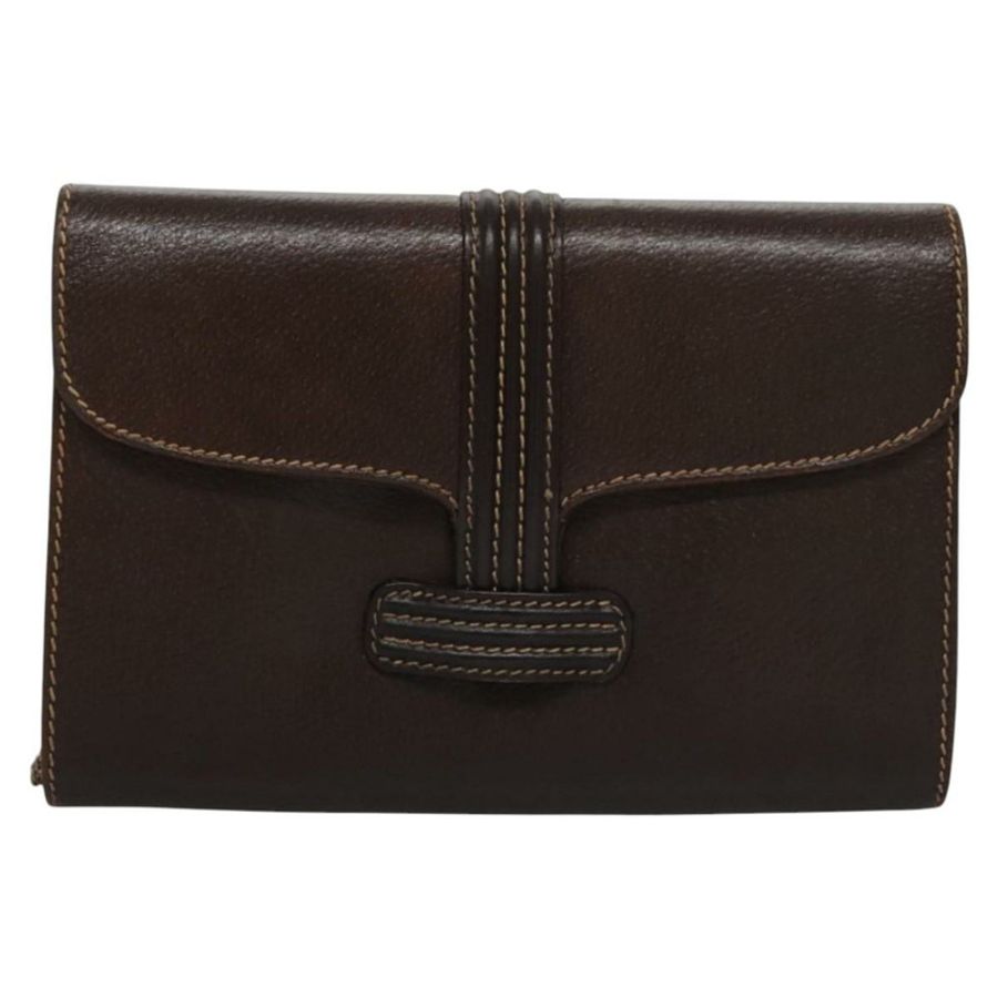 【日本直送】BALLY 鏈條單肩包 皮革 棕色 金色 正品 bs22953-12