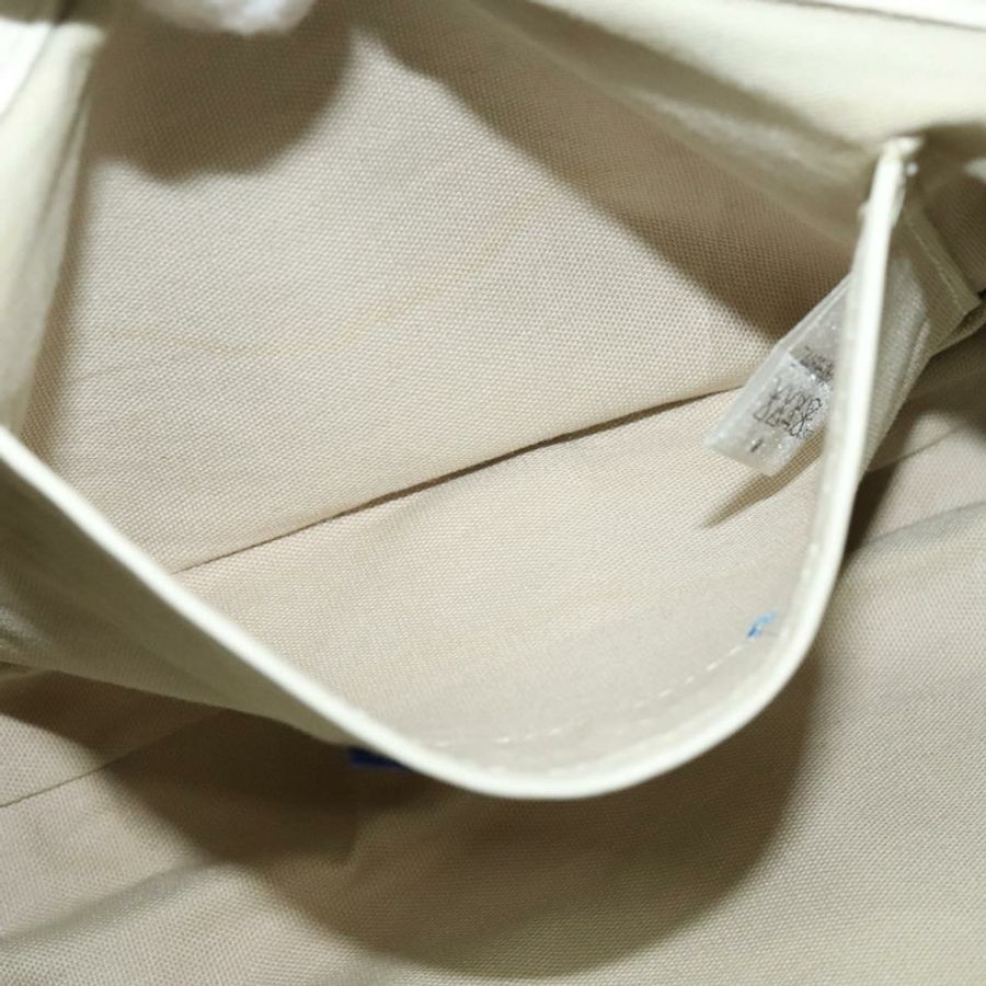 【日本直送】BURBERRY Nova Check Blue Label 帆布皮革白色銀色正品 EC349-19