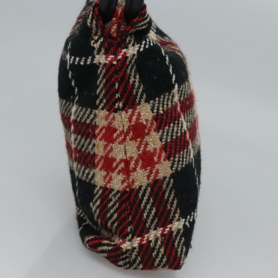【日本直送】BURBERRY Nova 格紋手提包 羊毛 紅黑配色 正品 hk2273-2