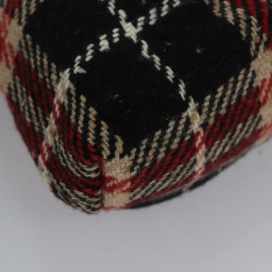 【日本直送】BURBERRY Nova 格紋手提包 羊毛 紅黑配色 正品 hk2273-14