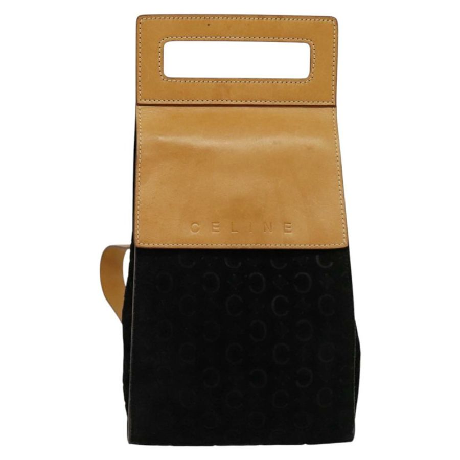 【日本直送】CELINE C Macadam帆布單肩包 麂皮 黑色 正品 EC226-12