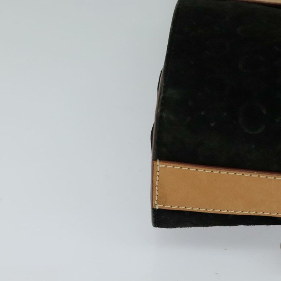 【日本直送】CELINE C Macadam帆布單肩包 麂皮 黑色 正品 EC226-13