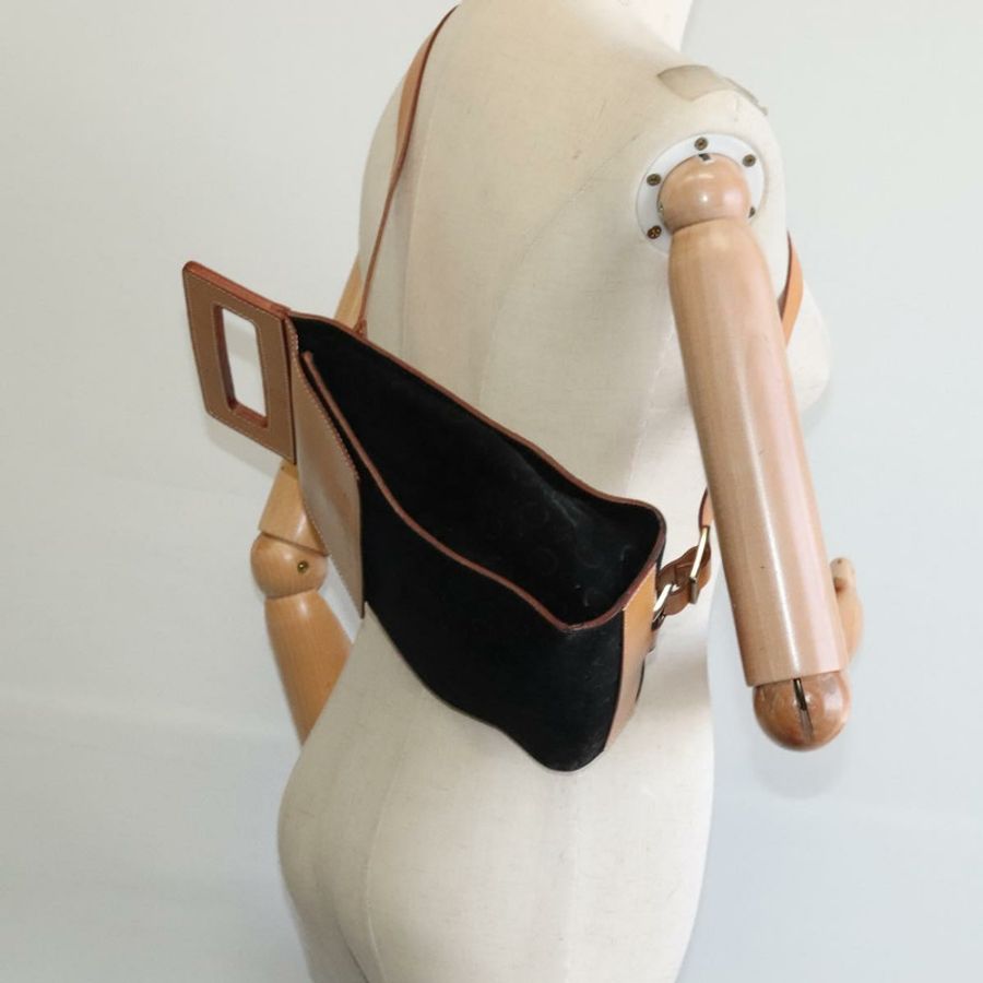 【日本直送】CELINE C Macadam帆布單肩包 麂皮 黑色 正品 EC226-19