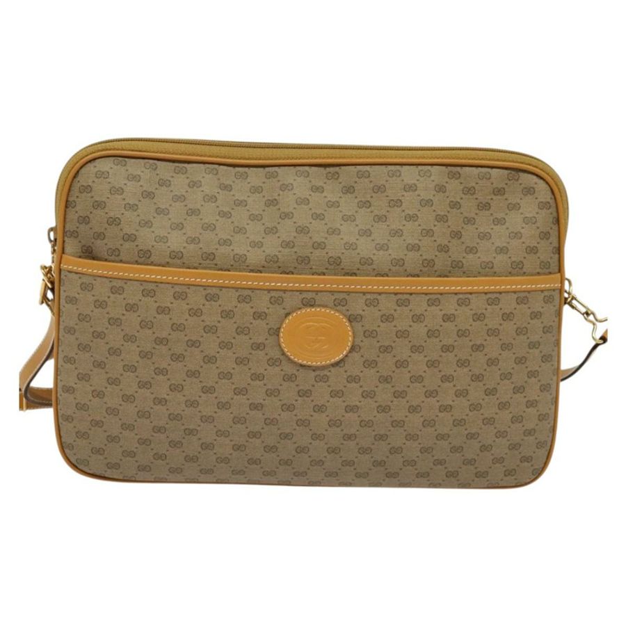 【日本直送】GUCCI Micro GG Supreme 單肩包 PVC 米色 金色 004 89 0262 正品 ep7836-12
