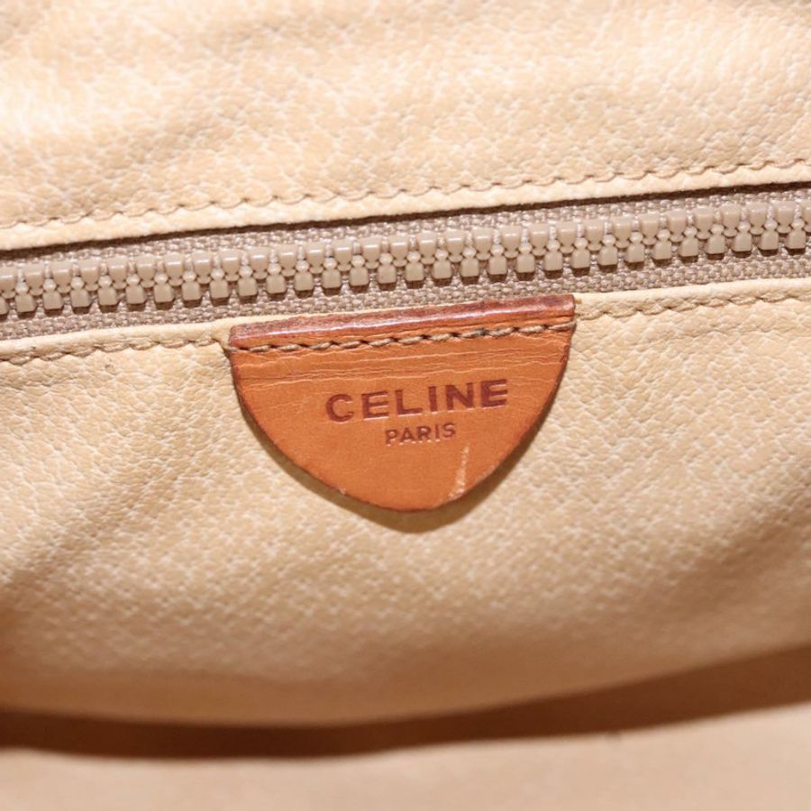 【日本直送】CELINE Macadam帆布肩背包 PVC皮革 棕色 金色 Auth mr1125-17