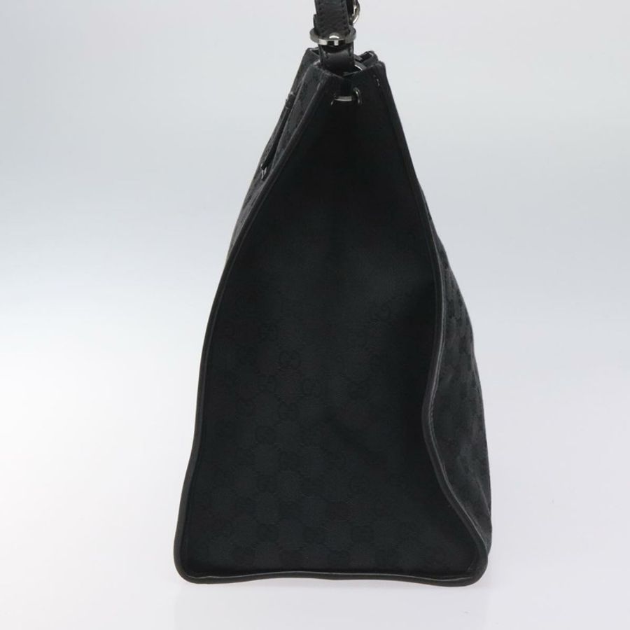 【日本直送】GUCCI GG帆布托特包 黑色 銀色 109101 正品 nb119-2