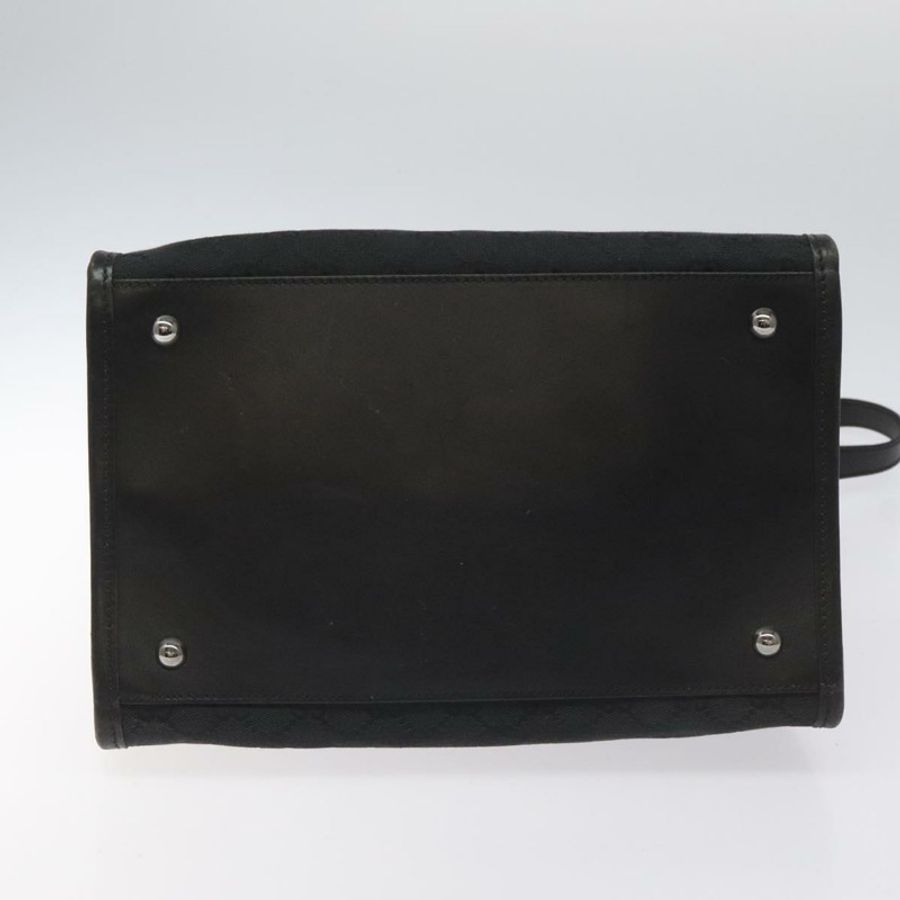 【日本直送】GUCCI GG帆布托特包 黑色 銀色 109101 正品 nb119-4