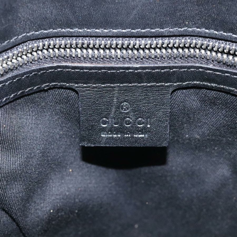 【日本直送】GUCCI GG帆布托特包 黑色 銀色 109101 正品 nb119-16