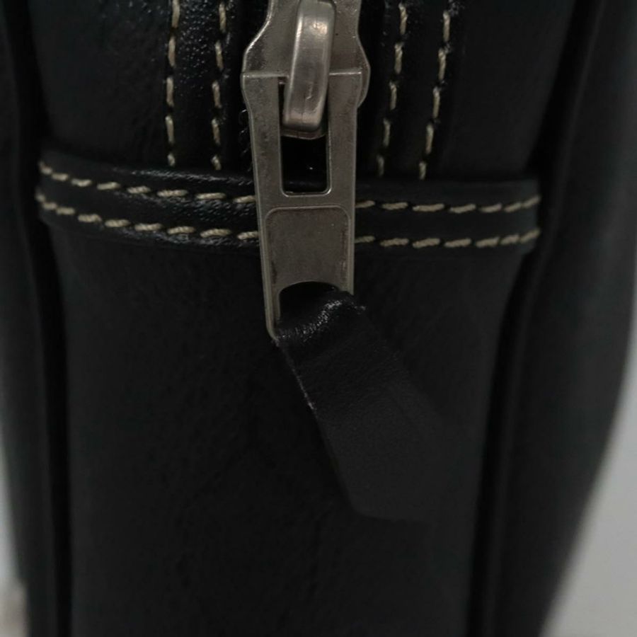 【日本直送】Christian Dior 蜂巢帆布手拿包 PVC 皮革 黑色 銀色 正品 ti2892-7