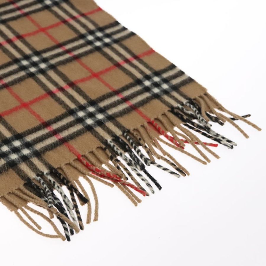 【日本直送】Burberrys Nova Check Scarf Cashmere Brown Auth am7873-5