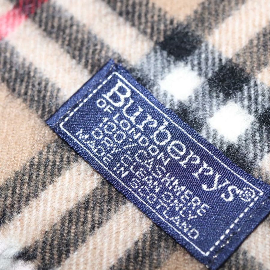 【日本直送】Burberrys Nova Check Scarf Cashmere Brown Auth am7873-8