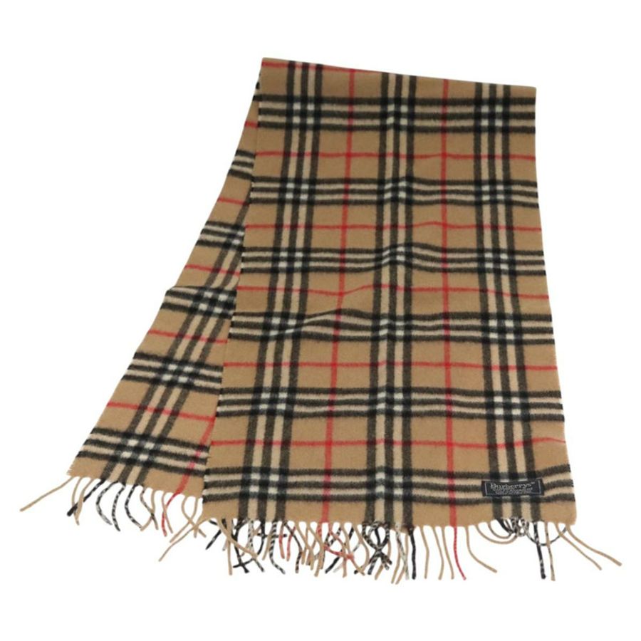 【日本直送】Burberrys Nova Check Scarf Cashmere Brown Auth am7804-0