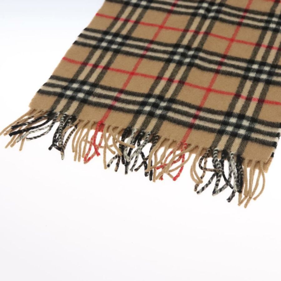 【日本直送】Burberrys Nova Check Scarf Cashmere Brown Auth am7804-5