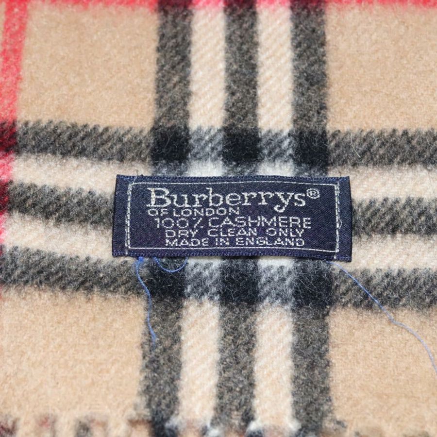 【日本直送】Burberrys Nova Check Scarf Cashmere Brown Auth am7804-7