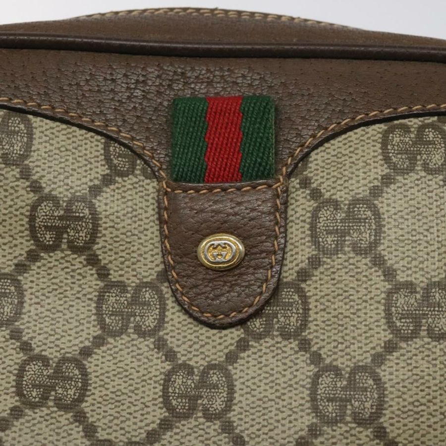 【日本直送】GUCCI GG Supreme Web Sherry Line 單肩包 PVC 米色 156 02 066 正品 BD958-16