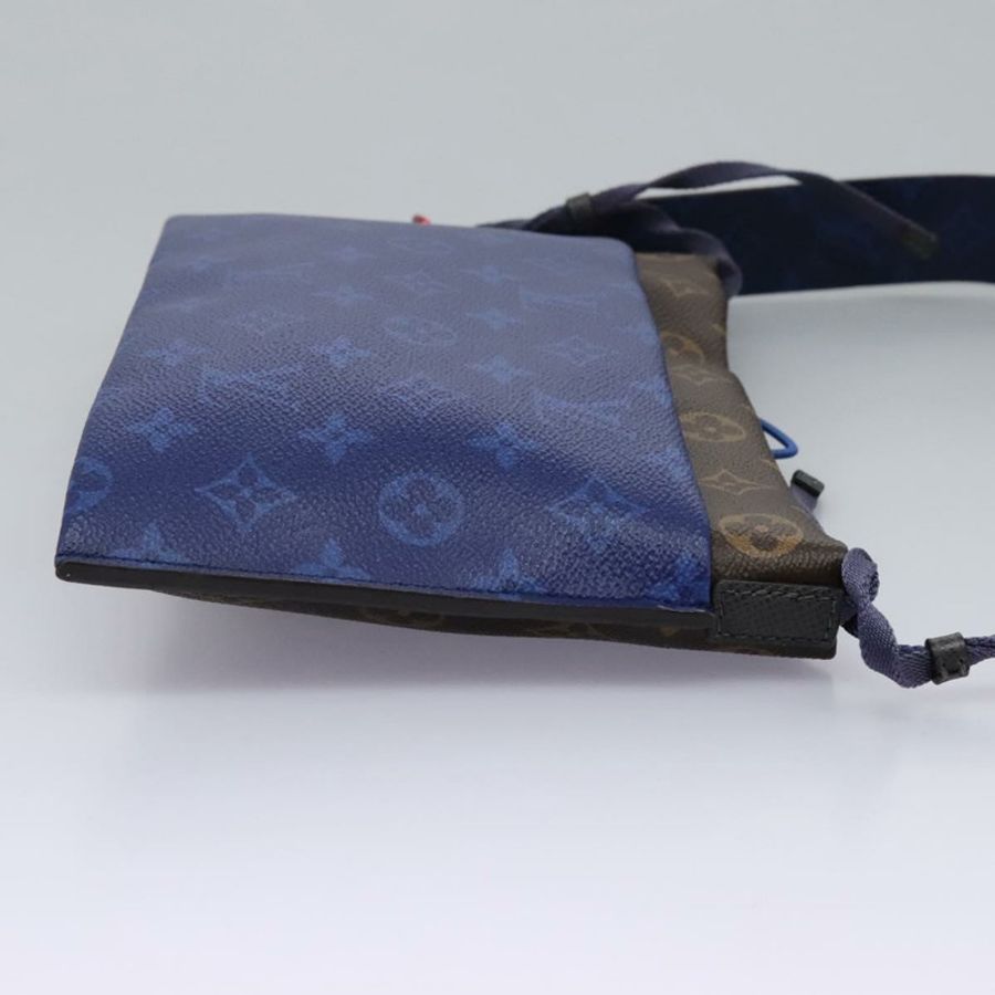 【日本直送】路易威登 Monogram Pacific Split Sacoche 肩背包 藍色 M43854 正品 KD201-3