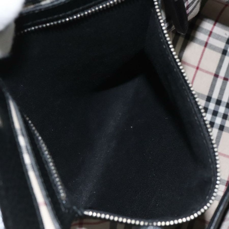 【日本直送】BURBERRY 黑色真皮手提包 正品 am8014-19