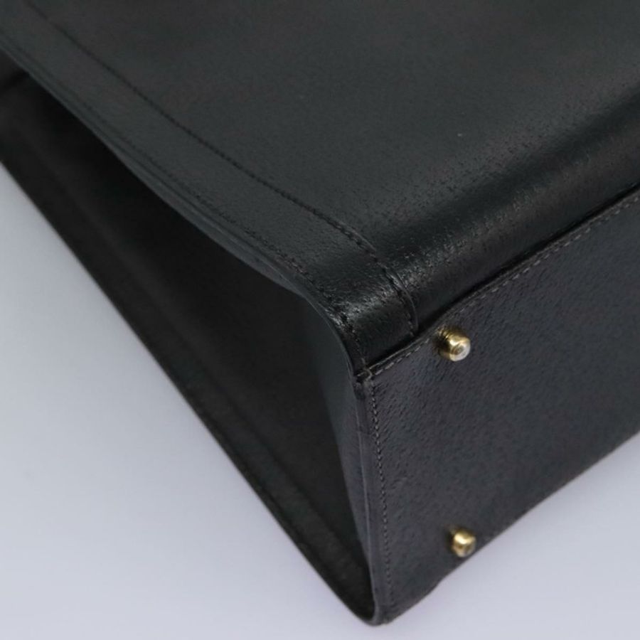 【日本直送】GUCCI 竹節手提包 皮革 黑色 金色 002 1095 0260 正品 ep7975-8